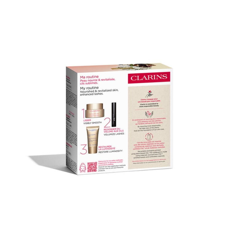 Nutri-Lumière Jour 50 ml + Nutri-Lumière Nuit + Mini Maschera Lotto di Clarins