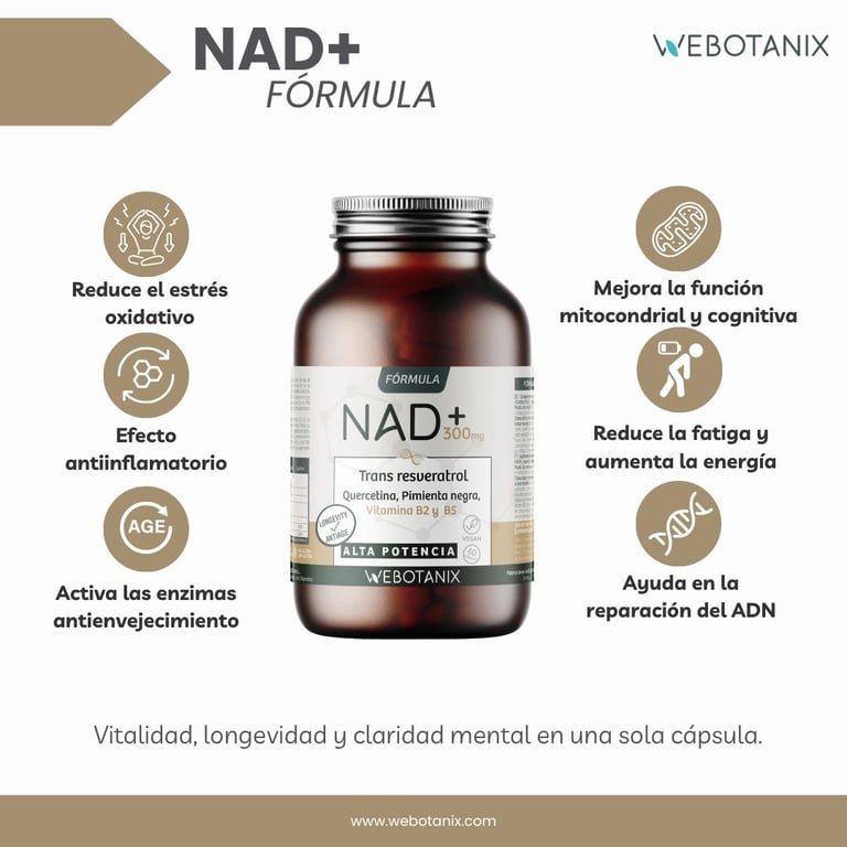NAD+ Resveratrol Fórmula - imagen 2 de 7