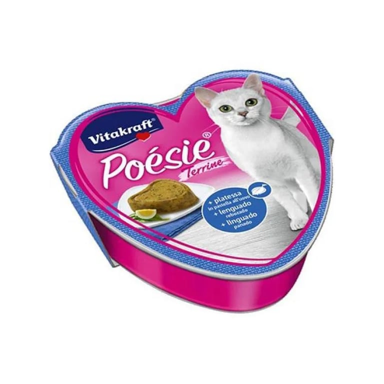 Poesie Natvoer voor katten Vis en Ei 1 Blik van 85g