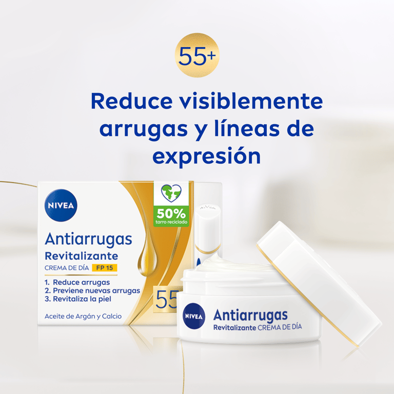 Revitalisierende Anti-Falten Tagescreme 55+ SPF15 50 ml von Nivea