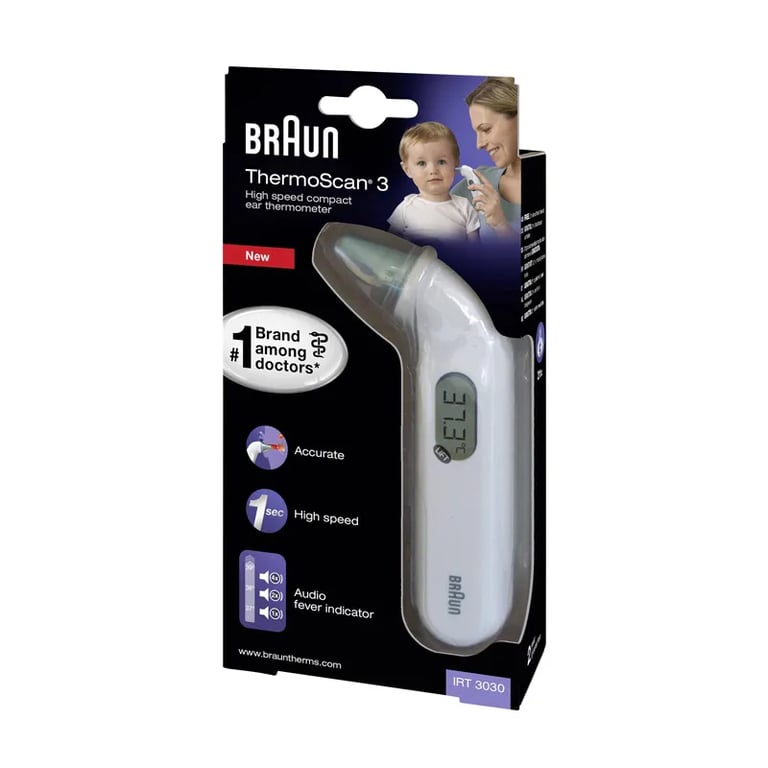 Thermomètre Braun ThermoScan 3 Auriculaire