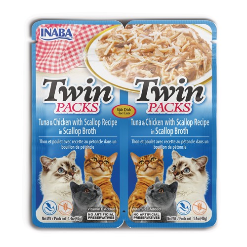 Twin Packs Cat Thunfisch-Hühnchen mit Jakobsmuschel