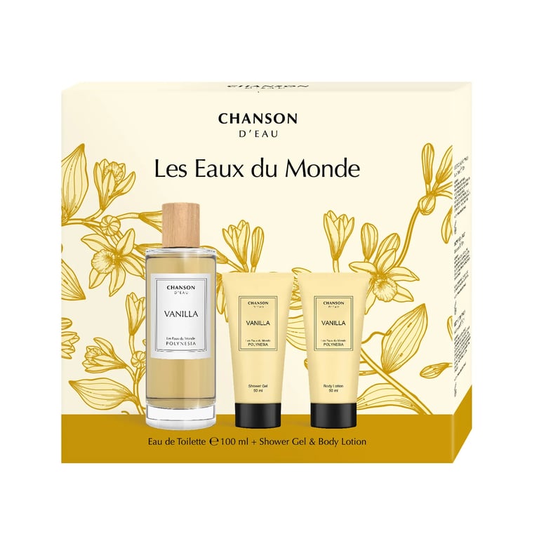 Les Eaux du Monde Vainilla EDT 100 ml + Gel 50 ml + Loción 50 ml