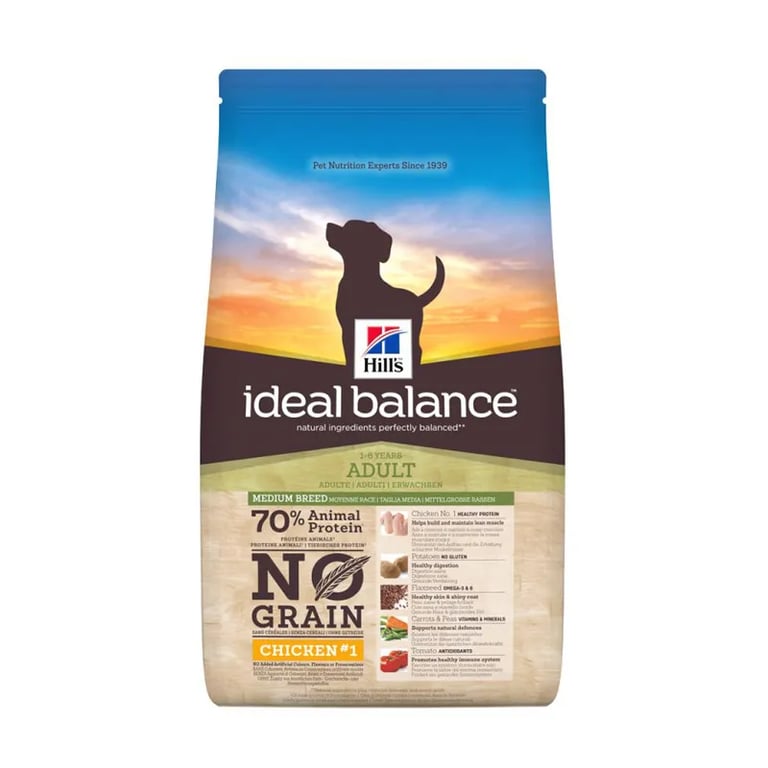 Ideal Balance Perro Adulto Sin Cereales Pollo y Patata 12 Kg