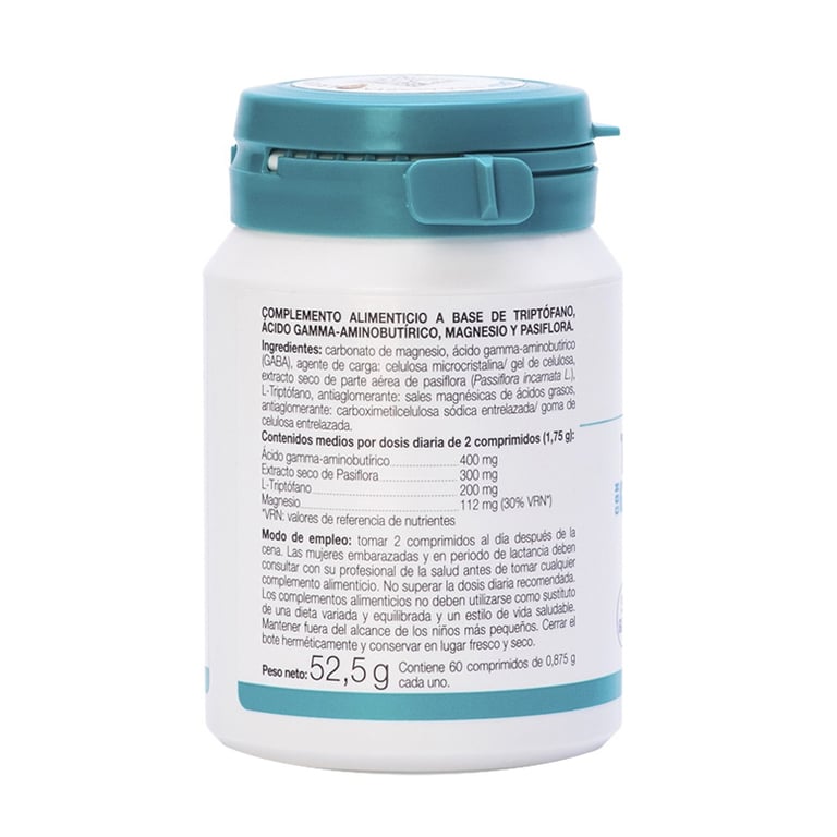 Tryptophane Avec Gaba + Passiflore Et Magnésium 60 Tabs de Ana Maria Lajusticia