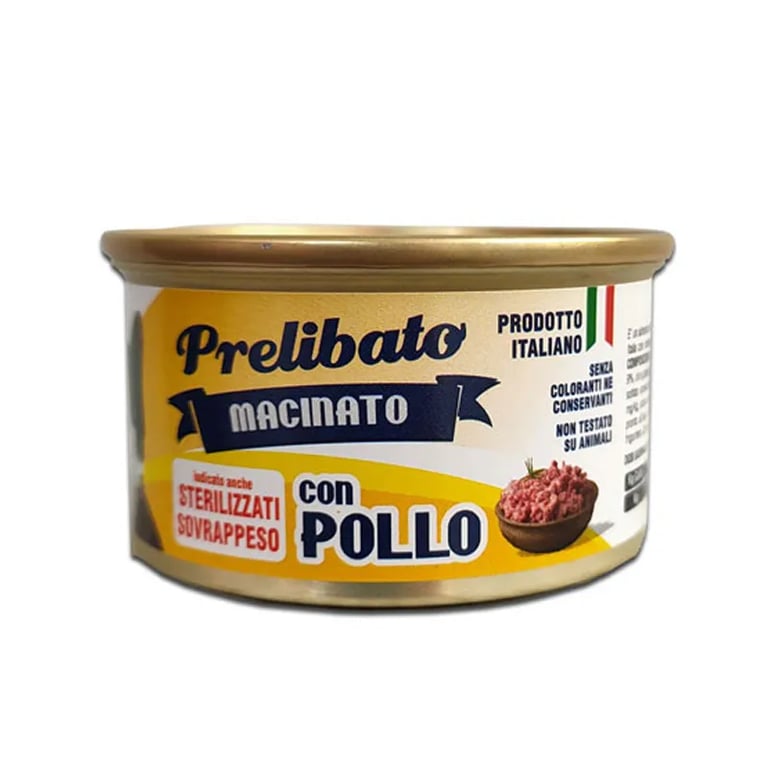 Prelibato Macinato Gatos Esterilizados Pollo