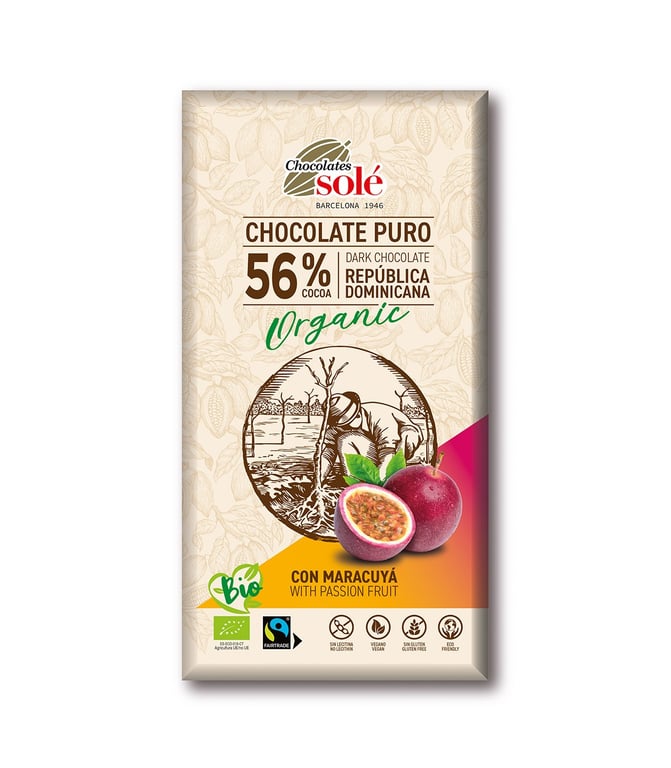 Choco Negro 56% Maracuya Eco