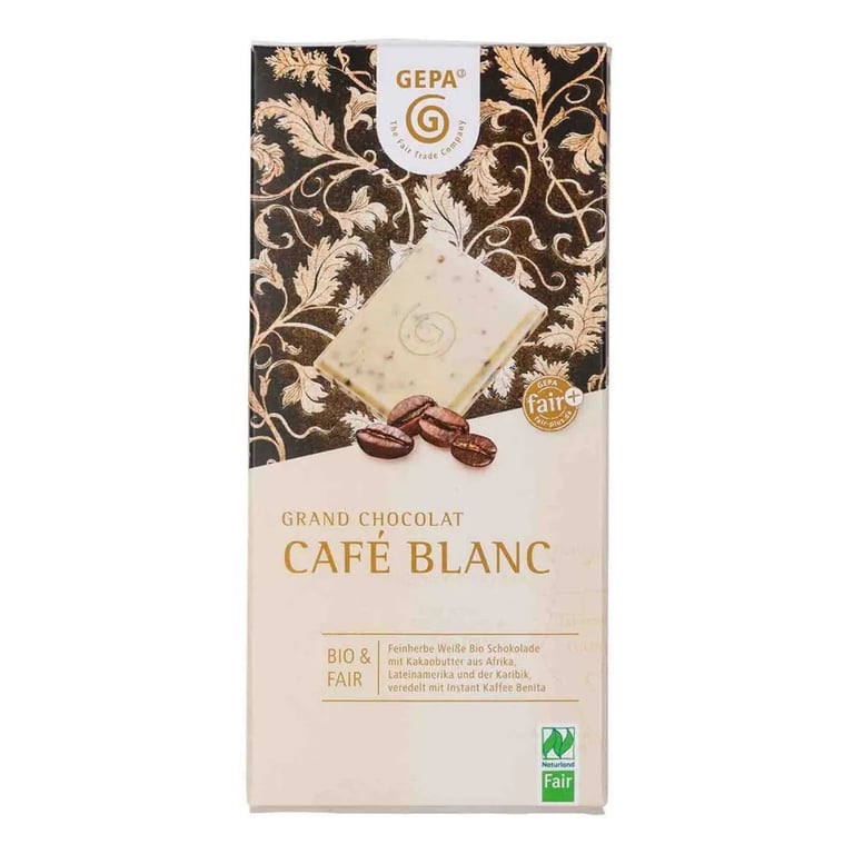 Chocolate Blanco Con Trozos De Café Bio