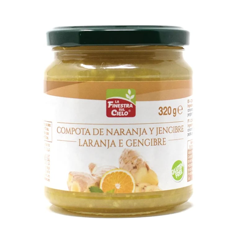 COMPOTA DE LARANJA E GENGIBRE BIO