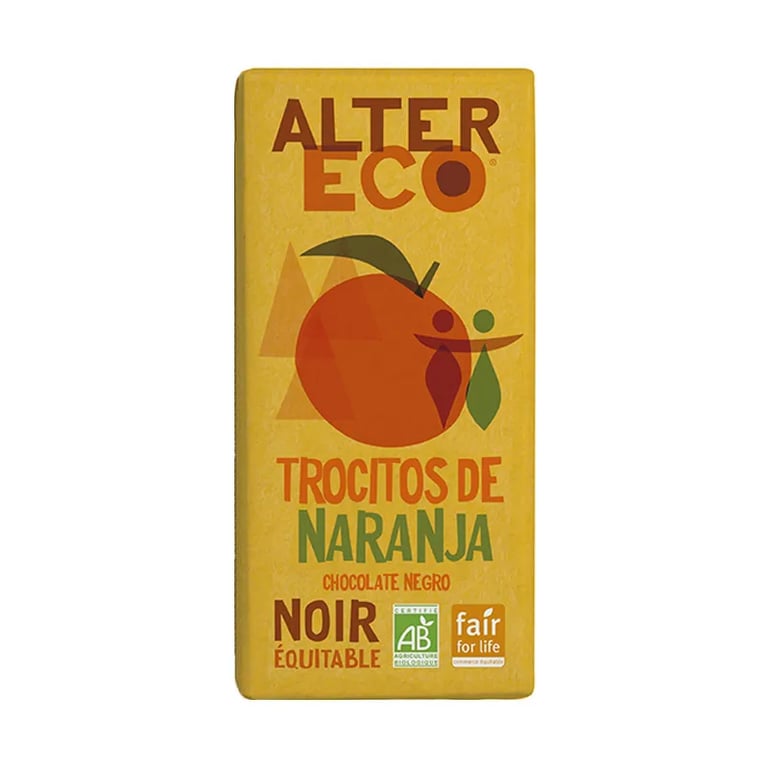 Chocolate Negro Con Naranja Bio