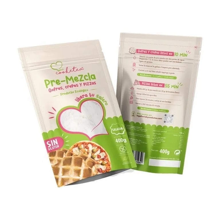 Mezcla Gofres Crepes Y Pizzas Sin Gluten