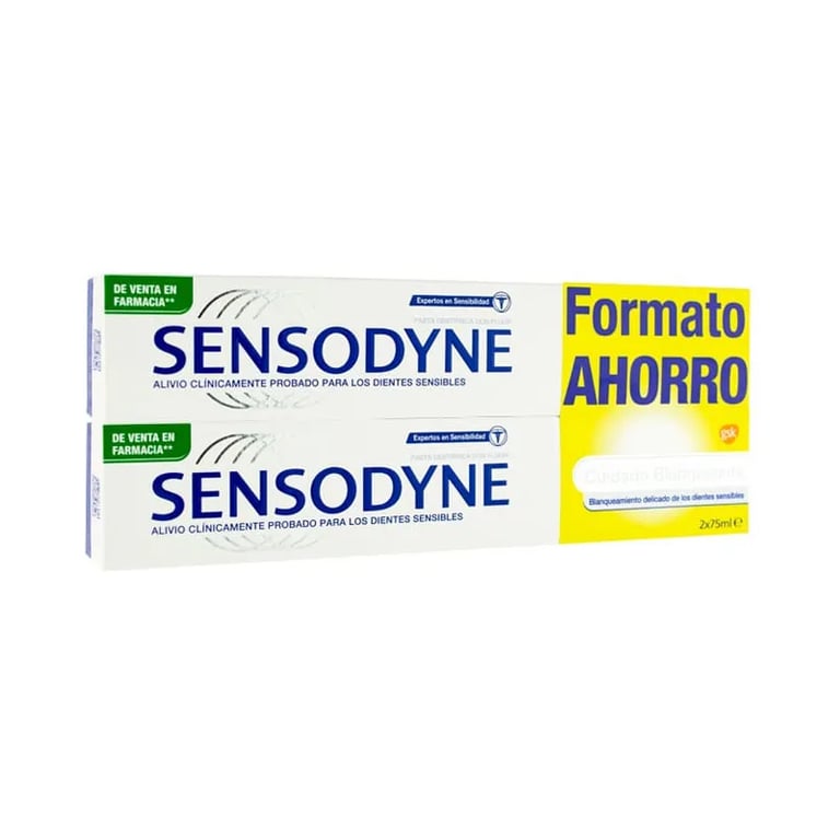 Sensodyne Cuidado Blanqueante Duplo