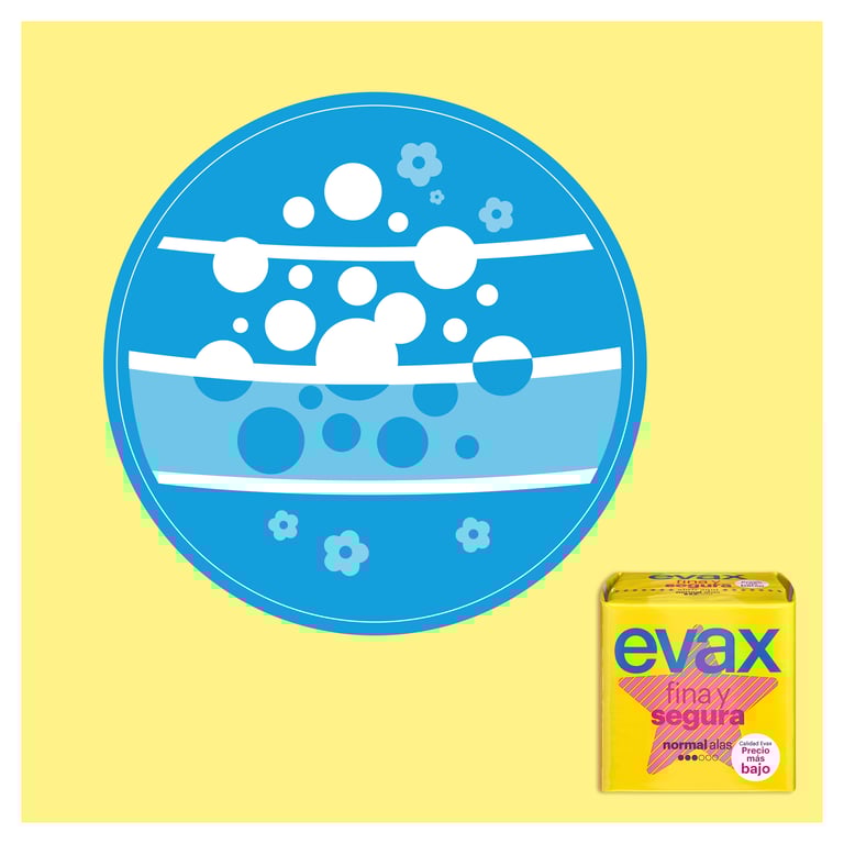 Evax Fine et Sûre Normal Ailes 12 Unités de Evax