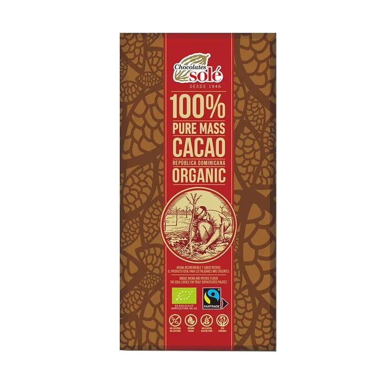 Pasta Pura 100% Cacao De República Dominicana Eco