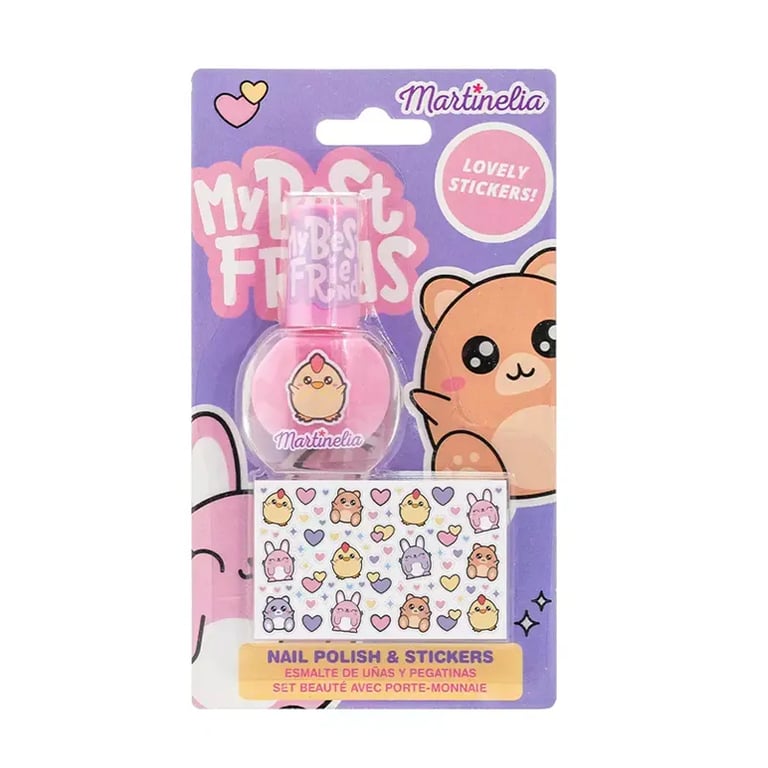 Bff Nail Polish & Stickers 2-er Set