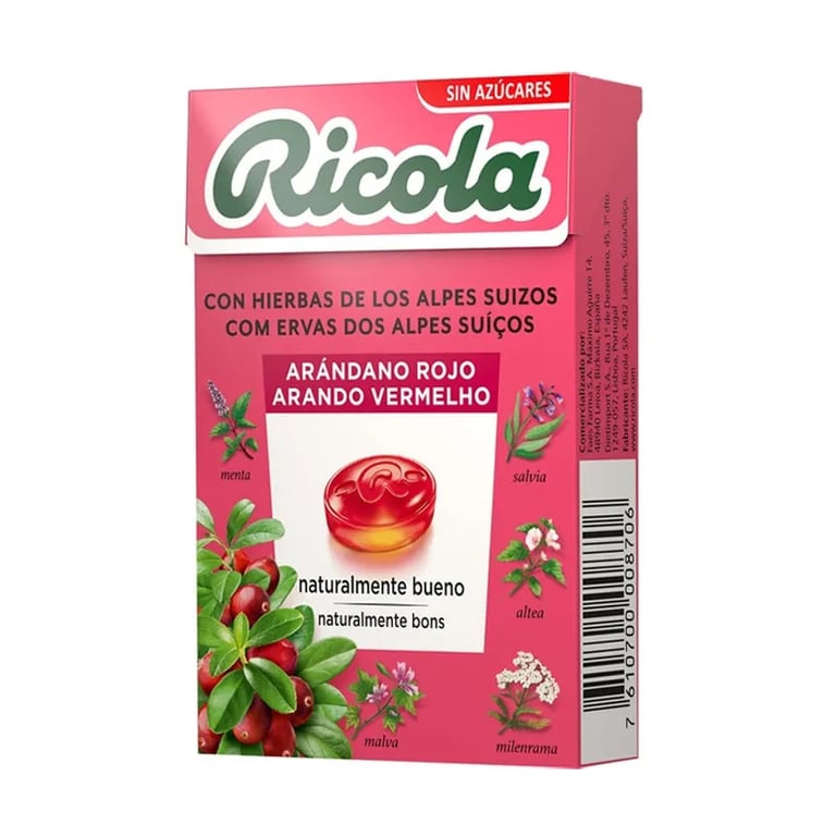 Caramelos De Arándano Rojo Sin Azúcares
