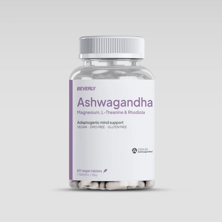 Ashwagandha KSM-66 + Magnésium L-Théanine & Rhodiole
