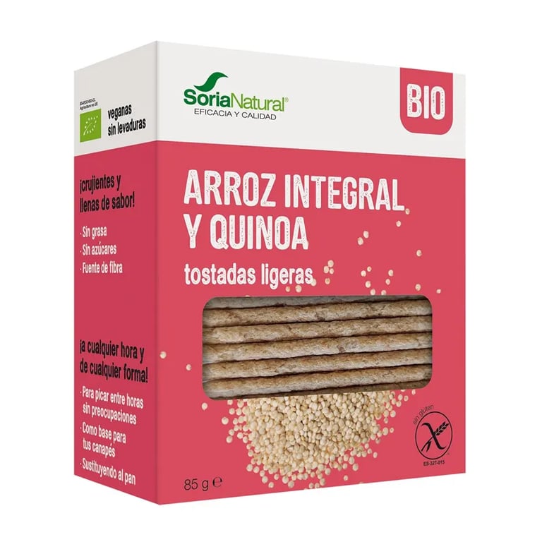 Torradas Leves Arroz Integral e Quinoa Bio