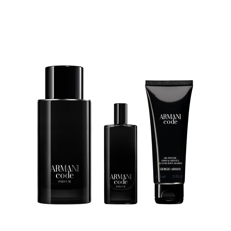Armani Code Parfum 125 ml + Duschgel 75 ml + Parfum 15 ml Pack von Armani