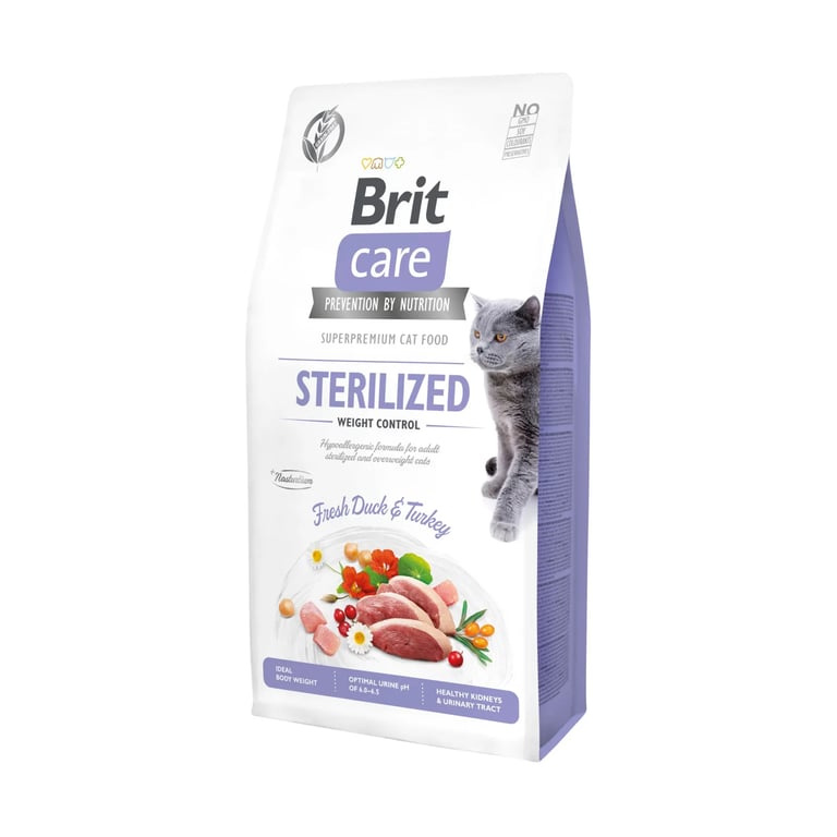 Care Cat Sterilized Weight Control Pato Y Pavo