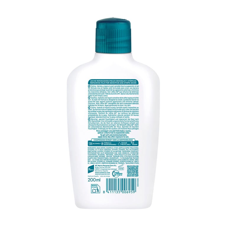Aftersun Sensitive Leche Antialergias Solares - imagen 2 de 2