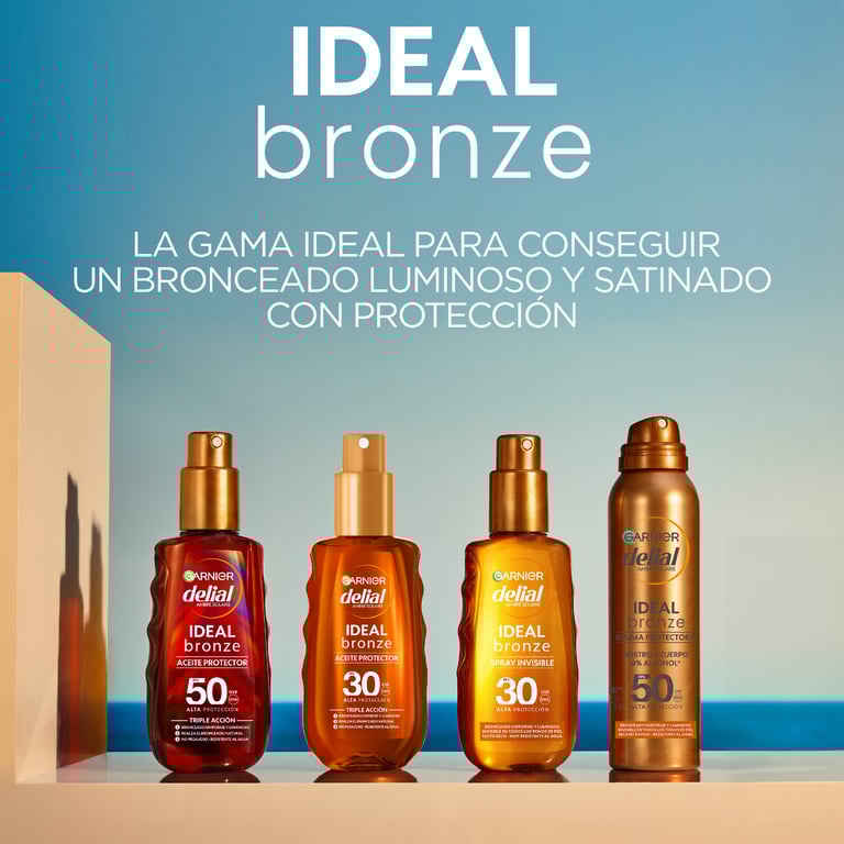 Delial Huile Spray Invisible Ideal Bronze SPF30 150 ml de Garnier