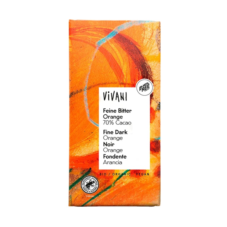 Chocolate Negro 70% Con Naranja Bio