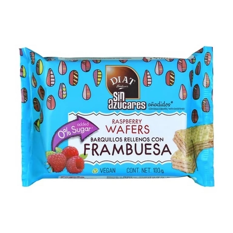 Barquillos Rellenos Frambuesa Vegan