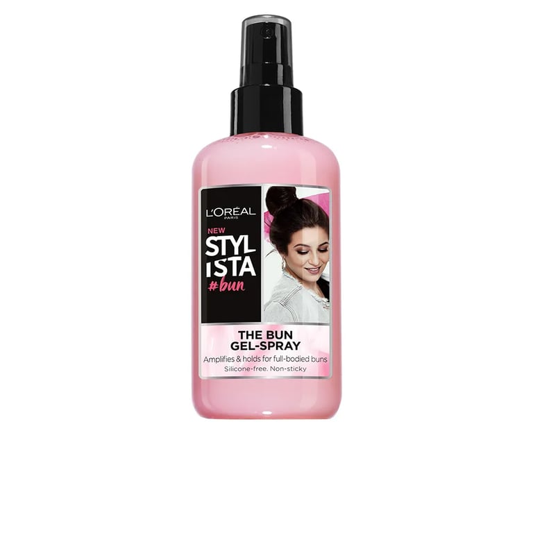 The Bun Gel-Spray Amplifies&Holds For Full-Bodied Buns