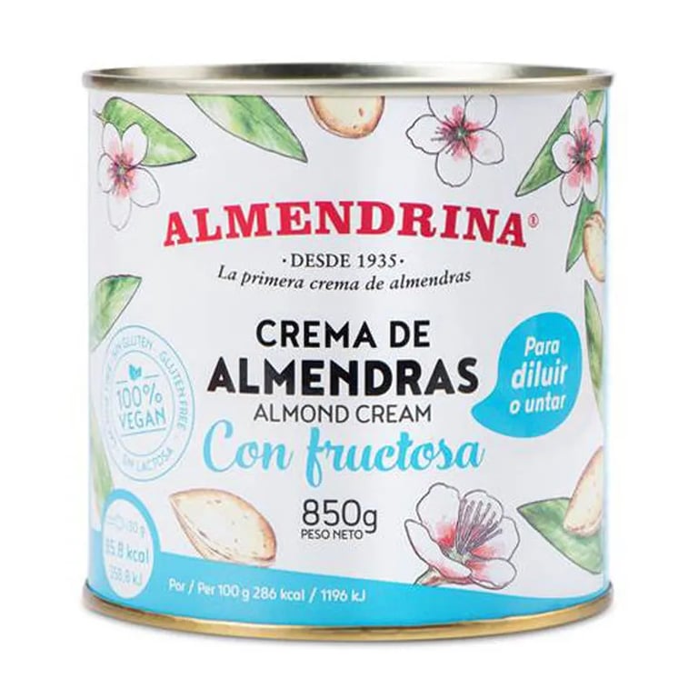 Crema De Almendras Con Fructosa