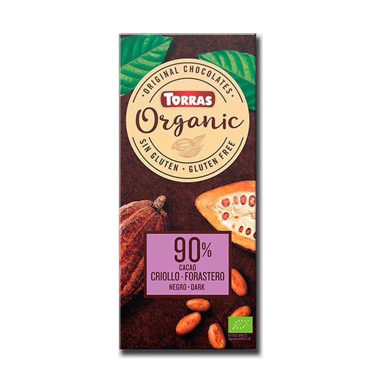 Chocolate Negro 90% Cacao Criollo Bio