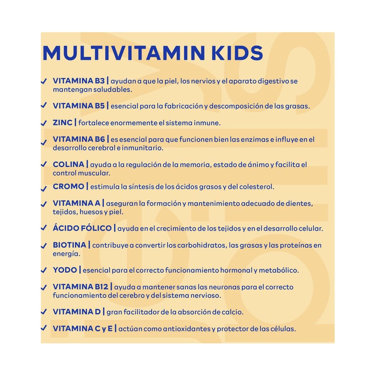 Kids Multivitamin Gummies 70 Unités de Jelly Pills
