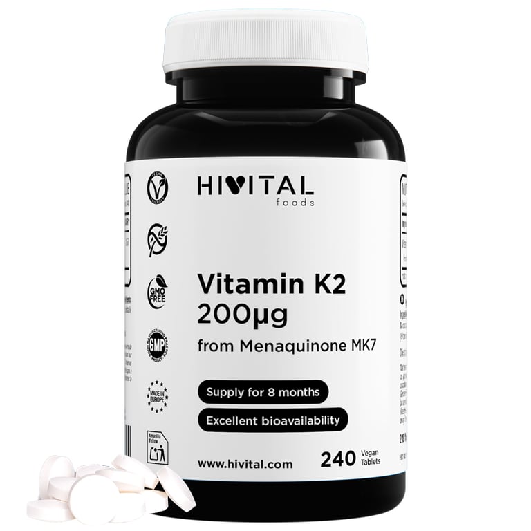 Vitamina K2 MK7 200 mcg