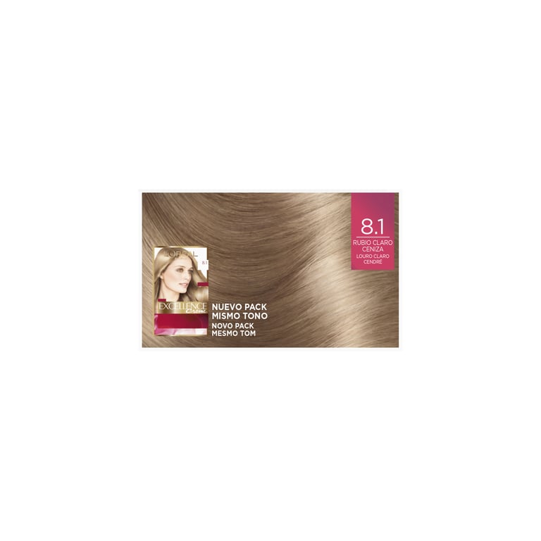 Excellence Creme #8.1 Rubio Claro Ceniza de L'Oreal Paris