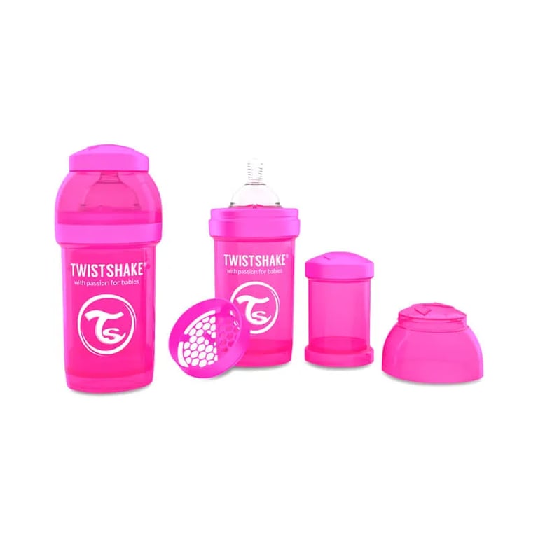BIBERÓN ANTICÓLICO ROSA 180ml