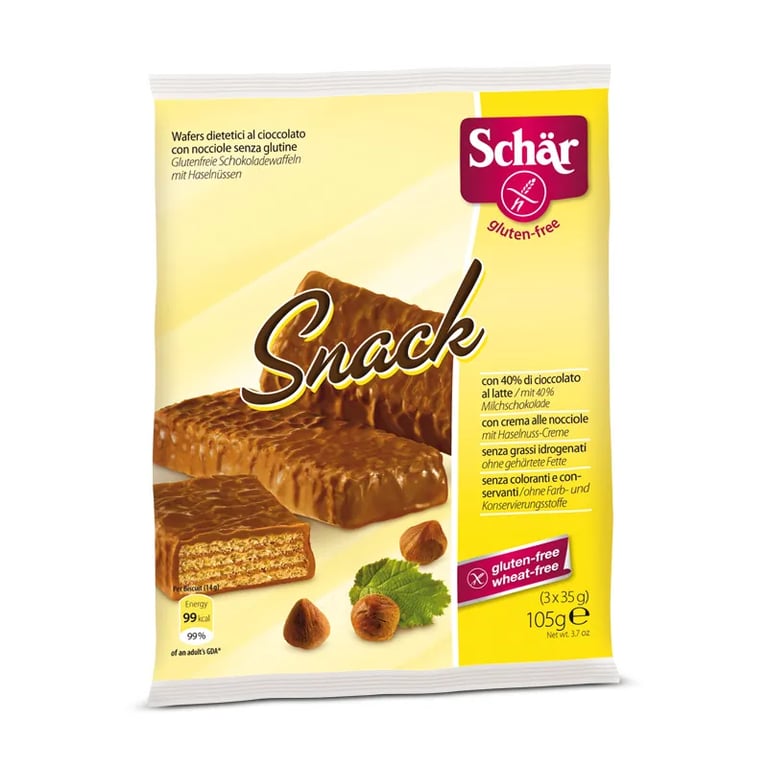 SNACK BARQUILLOS DE CHOCOLATE SIN GLUTEN