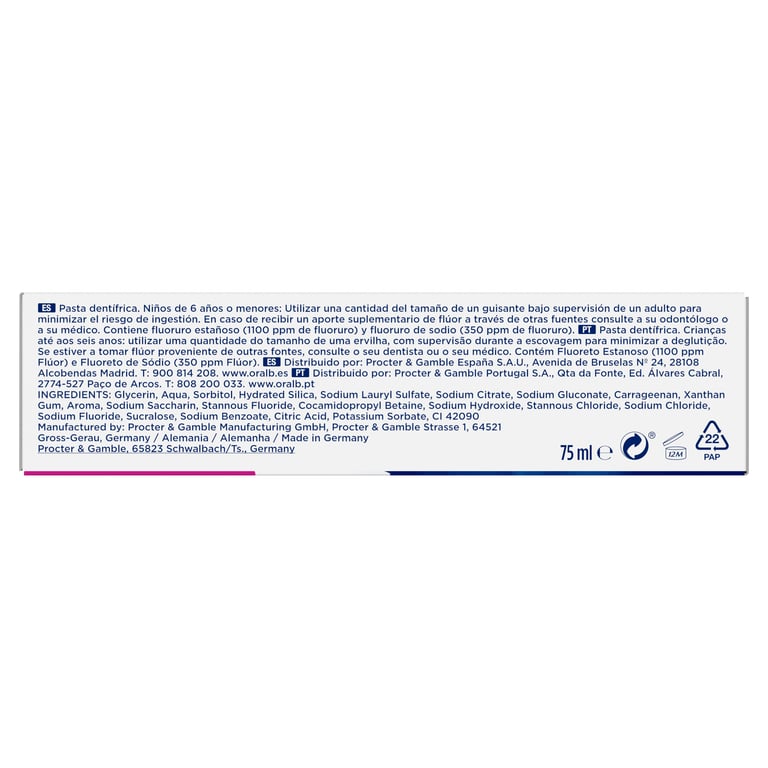 Oral-B Dentifricio Pro Junior 75 ml di Oral-B