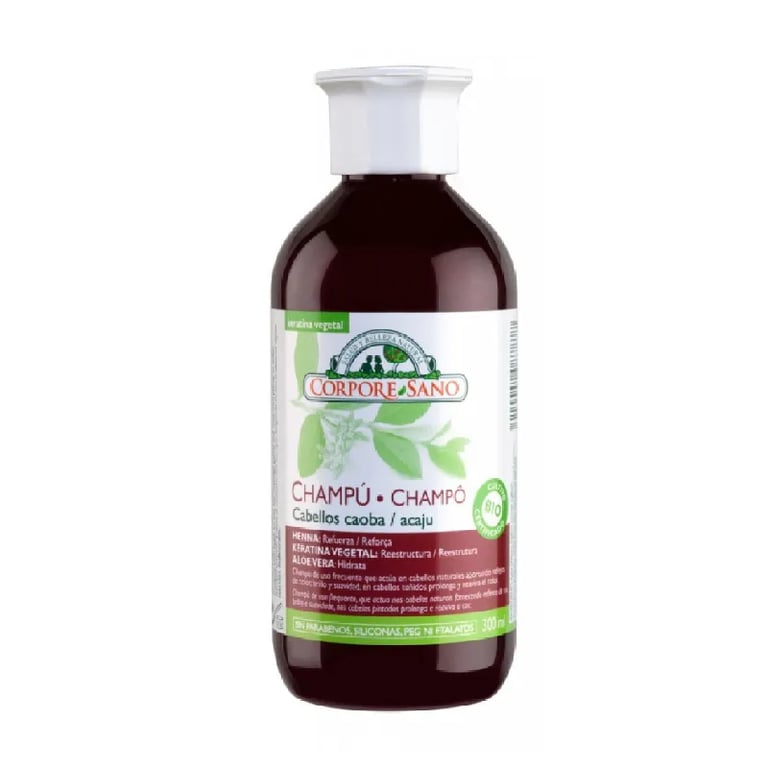Shampoo Henna Haare Mahagoni Eco