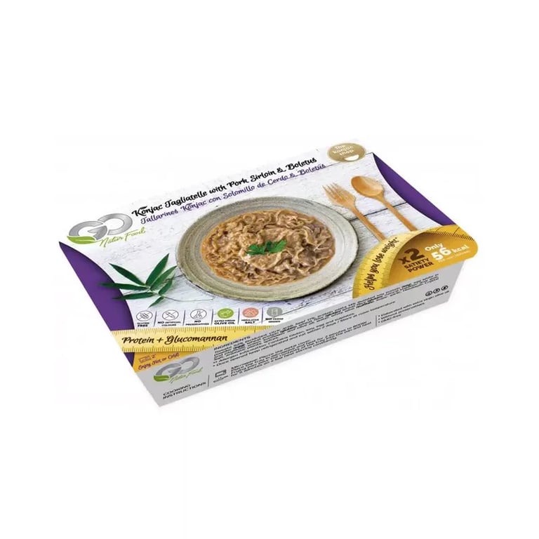Tallarines Konjac Con Solomillo De Cerdo Y Boletus
