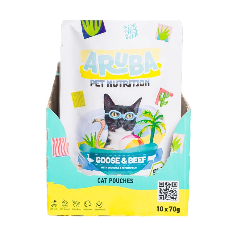 Aruba Cat Gans en Rundvlees Organisch met Broccoli en Topinambour