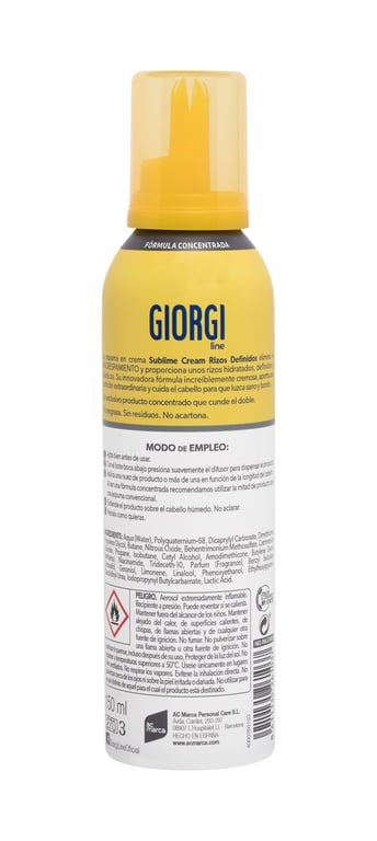 Sublime Cream Anti-Frisottis Boucles Définies 150 ml de Giorgi
