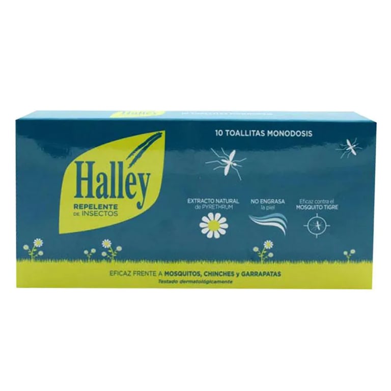 HALLEY REPELENTE INSECTOS TOALLITAS