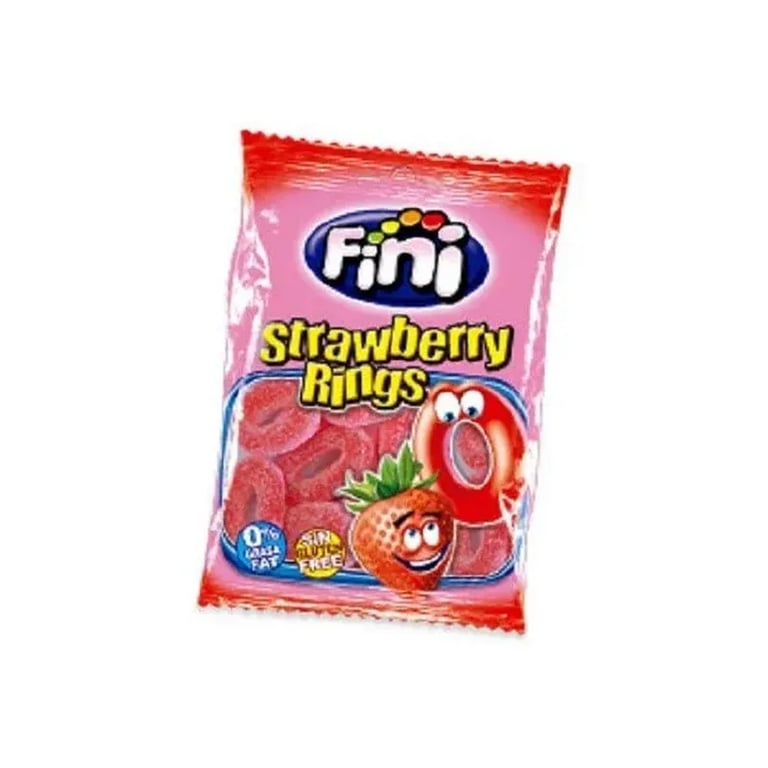 Golosinas Aros De Fresa Sin Gluten