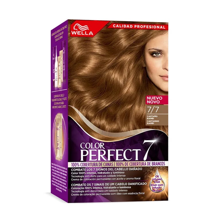 Colour Perfect 7 100% Grau Haarabdeckung #7/7 - Bambi Braun