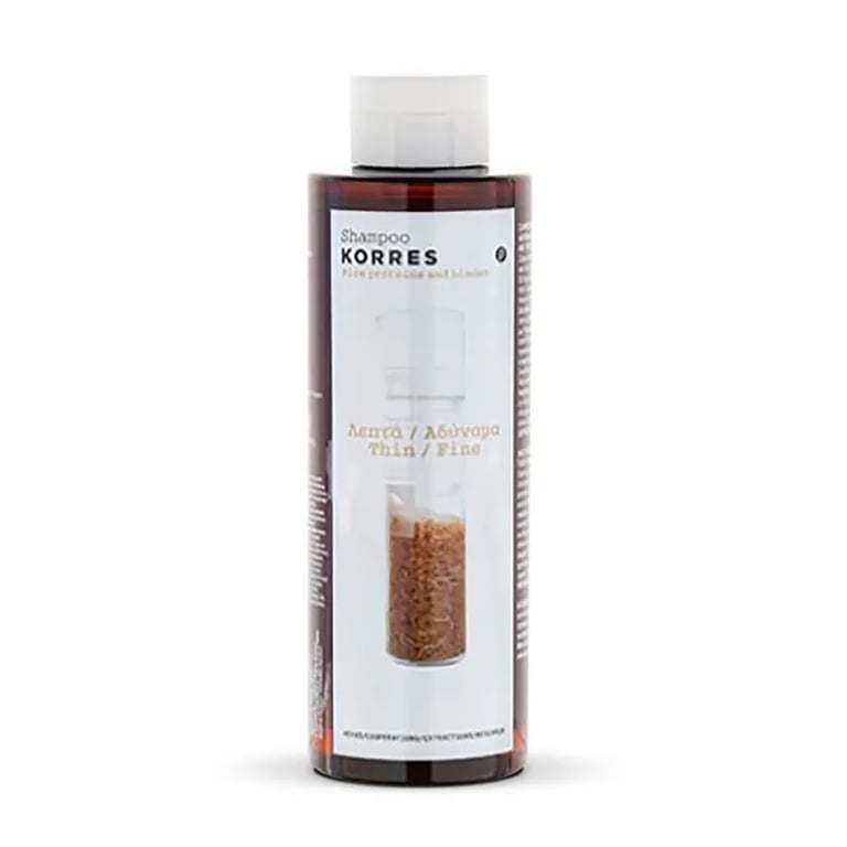 KORRES CHAMPÚ PROTEÍNAS DE ARROZ Y TILO
