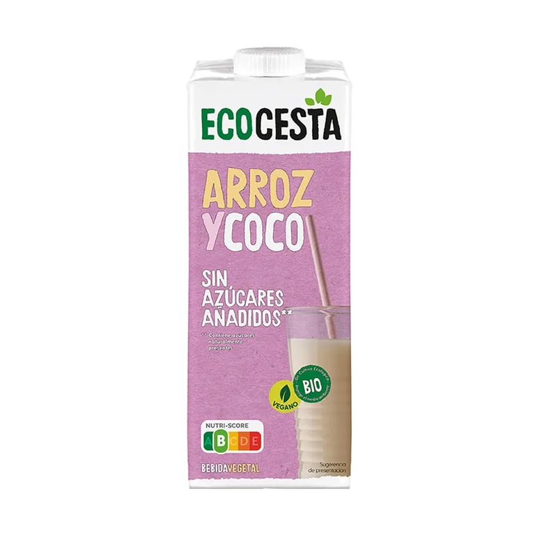 Bebida Vegetal De Arroz Y Coco Bio