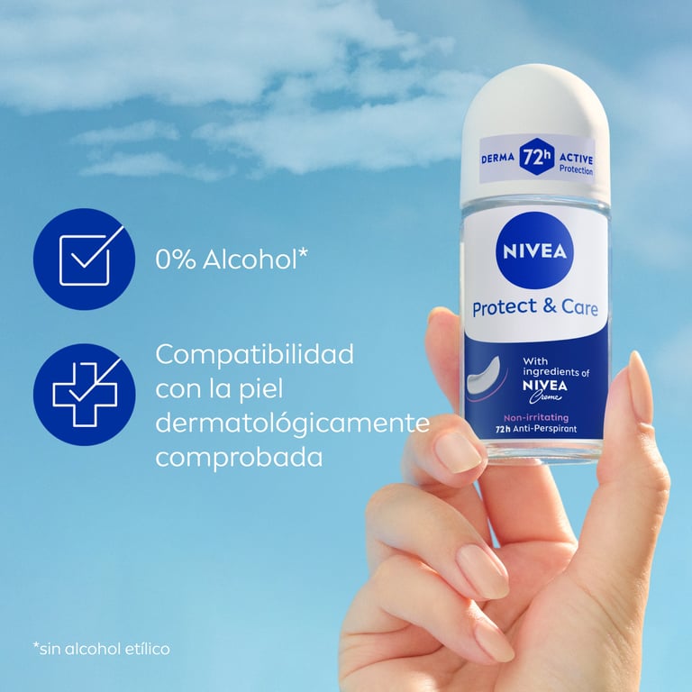 Derma Active 72H Protect Care Desodorante Roll-On 50 ml de Nivea
