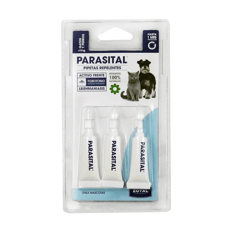 Parasital Pipetas Repelentes Gatos Y Perros Pequeños