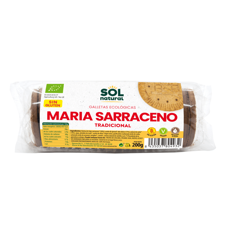 Bolachas Maria Trigo Sarraceno Bio