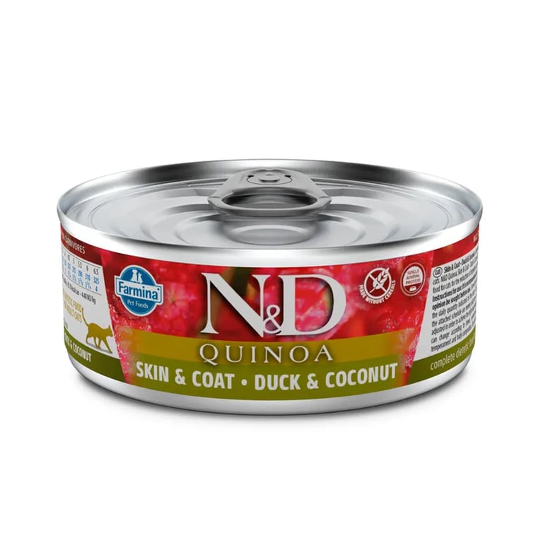 Adult Cat Skin Coat Ente & Kokosnuss Nassfutter für Katzen